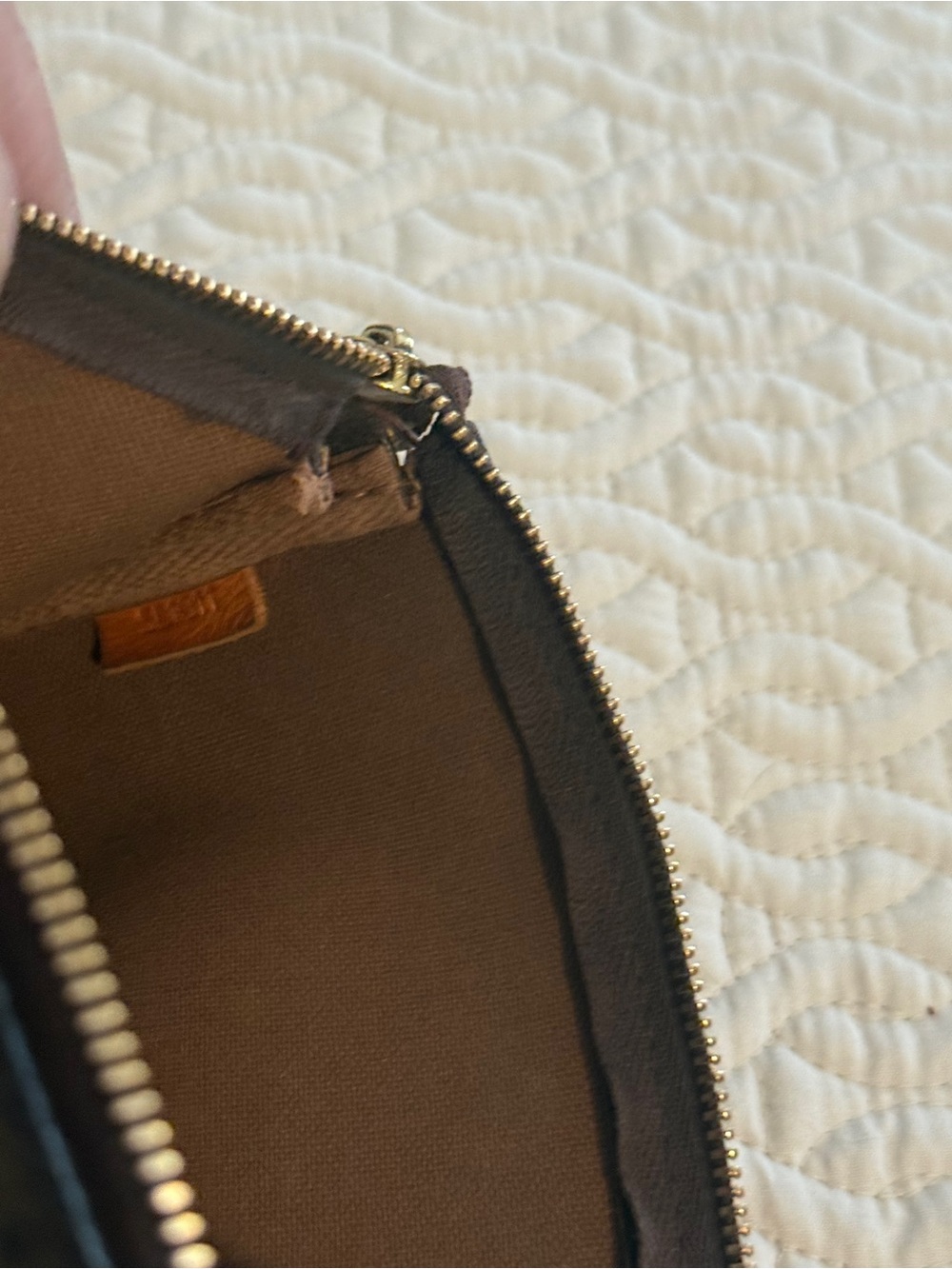 Louis Vuitton Monogram Canvas Mini Shoulder Bag in Brown with Gold Hardware - Picture 9 of 9
